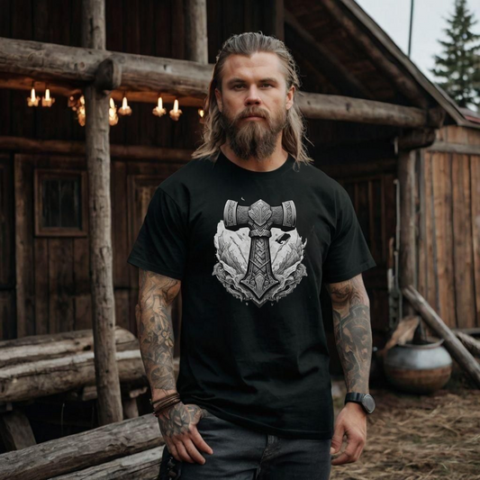 Mjolnir Thor's Hammer Vintage Style Unisex T-shirt