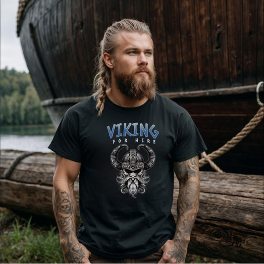 Viking For Hire Vintage Style Unisex T-shirt